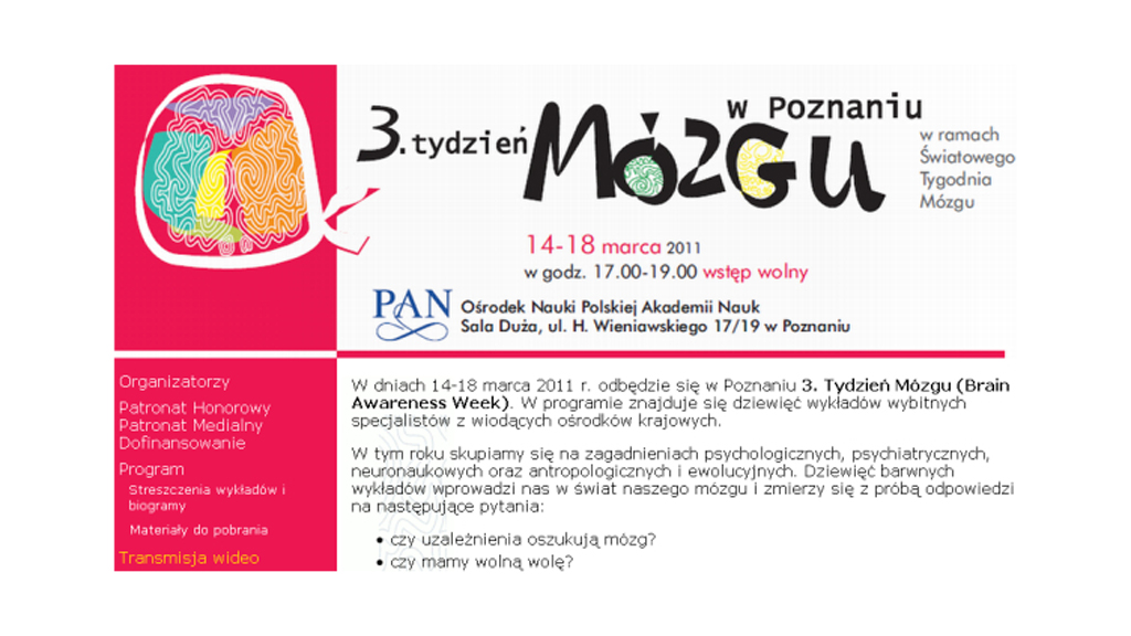 3rd Brain Awareness Week in Poznan