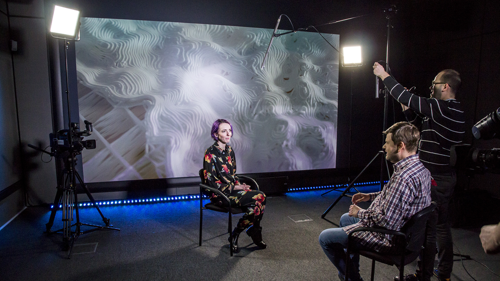 PlatonTV: recording of an interview with the producer of the exhibition Posthuman_Data