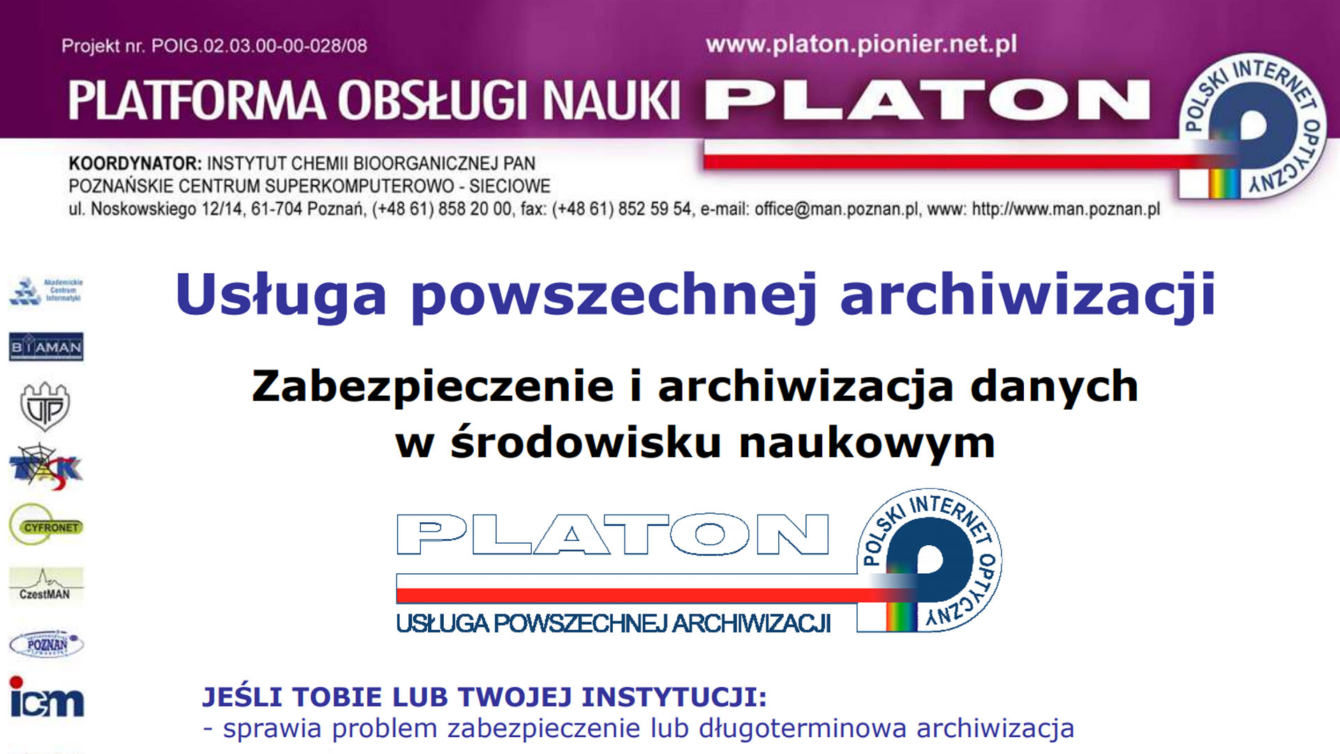 Workshop on archiving service all over Poland