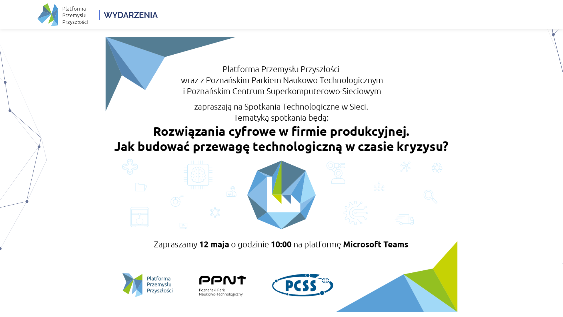 Take part in the webinar: Digital solutions in a manufacturing company. How to build a technological advantage in times of crisis?