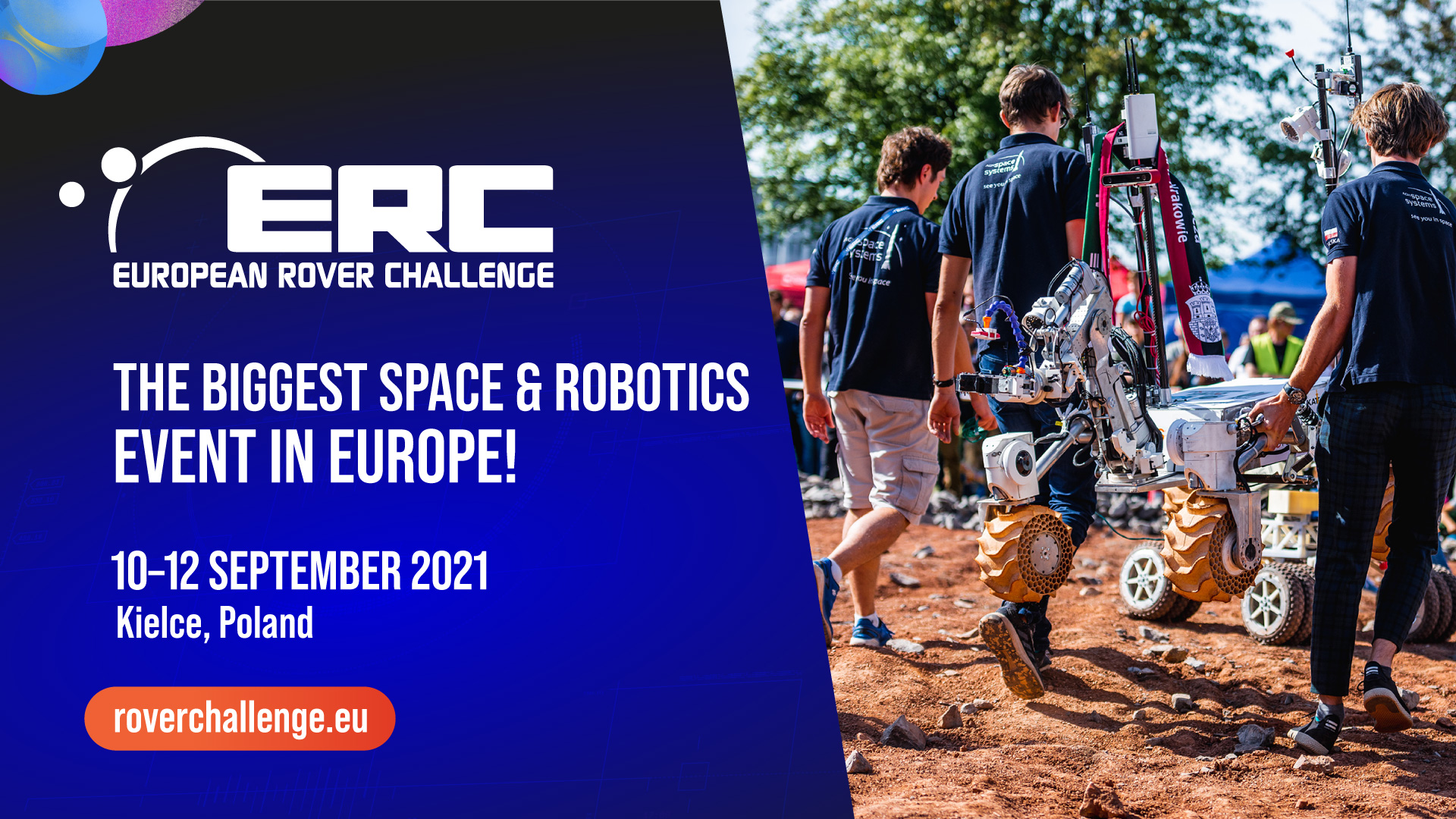 We invite you to the ERC 2021 European Rover Challenge supported technologically by PSNC