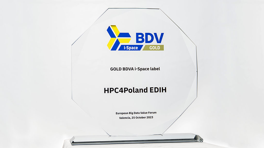 EDIH HPC4Poland wins BDVA i-Space Gold Award