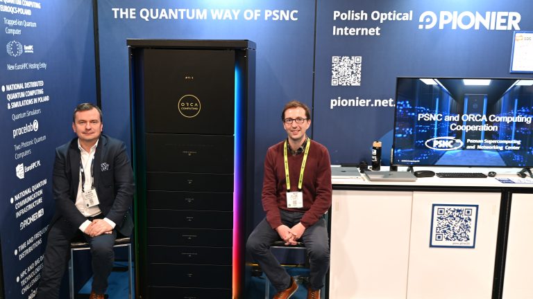 PSNC booth at SC2023 presents an overview of the system and a remote demo of this operation