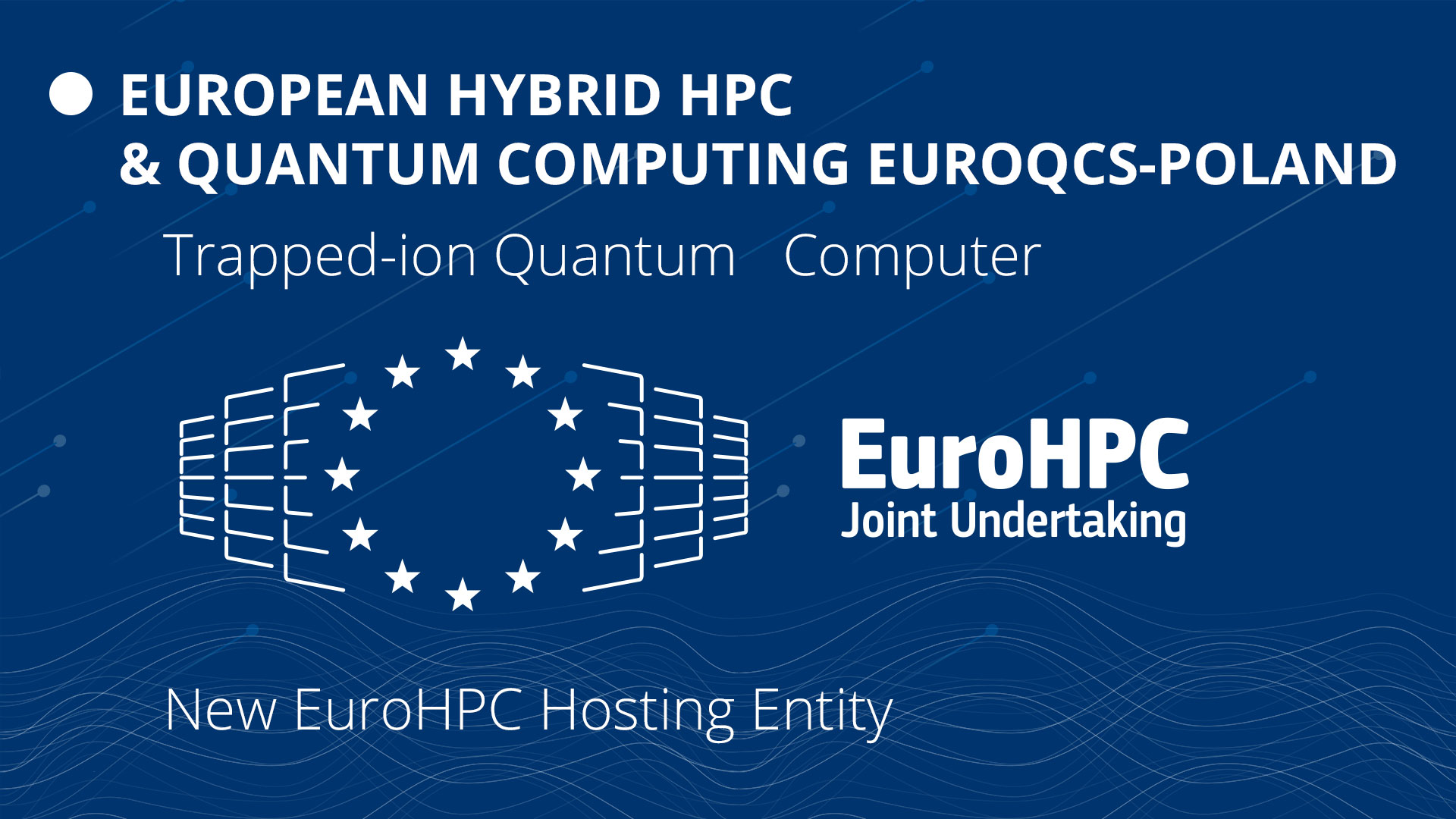 We will have #one of #six EuroHPC quantum computers located in Europe