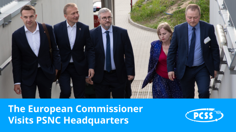 The European Commissioner for Budget and Administration Visits PSNC Headquarters